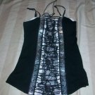 NEW LM LULU France Sexy Lace Tie Knit Corset Top M $225