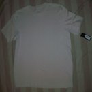 NEW Via Europa Muted Beige Cotton Ribbed T-Shirt L US