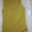 NWT Anne Klein NY Silk Blend Olivine Tank Top S $95 NEW