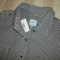 NWT PJK Blue Label Button Shirt Black Check Top S $128