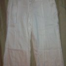 NWT Ralph Lauren White Linen Pants 12 33 x26 NEW $129