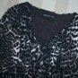 NWT Jones New York Misses Printed V-Neck Top S $69 NEW
