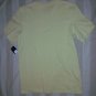 NEW Via Europa Muted Yellow Cotton Ribbed T-Shirt S US