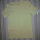 NEW Via Europa Muted Yellow Cotton Ribbed T-Shirt M US