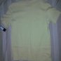 NEW Via Europa Muted Yellow Cotton Ribbed T-Shirt M US