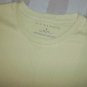 NEW Via Europa Muted Yellow Cotton Ribbed T-Shirt M US