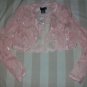 NWT Sutton Studio Jacket Top Detailed Pink Lace 8 $149