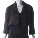 NEW Rickie Freeman Teri Jon Silk Crop Jacket Blk 10$280
