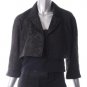 NEW Rickie Freeman Teri Jon Silk Crop Jacket Blk 10$280