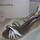 New BOURNE Viola Natural Wedge Shoes 41 L04912 $210 NIB