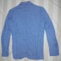 NWT HellOh Blue Plaid Crinkle Light Jacket S $235 NEW