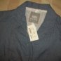 NWT HellOh Blue Plaid Crinkle Light Jacket S $235 NEW