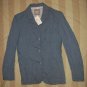 NWT HellOh Blue Plaid Crinkle Light Jacket S $235 NEW