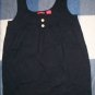 NWT CeCe Knit Button Top Black Shirred Shirt M NEW $95
