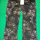 NWT PARALLEL Cotton Floral Crop Capri Pants 0 NEW $105