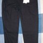 NWT Worn Black Linen Capri Pants Misses 2 28x19 NEW $69