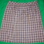 NWT DOROTHEE BIS Plaid Straight Skirt 16 $110 NEW