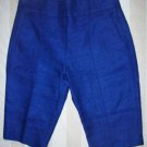 NWT NARCISO RODRIGUEZ Navy Silk Bermuda Shorts NEW