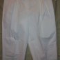 NWT DKNY White Crop Pants Misses 14 37 x21 NEW $195