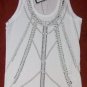 NWT Full Circle Sleeveless Grommett Stud Top S NEW $79
