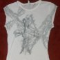 NWT Firetrap UK Cap Sleeve White T-Shirt Top $65 XS NEW