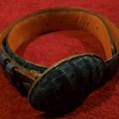 NEW Max Leather Real 100% Alligator Belt Blue 30 $595