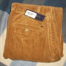 NWT Polo Ralph Lauren NEW Brown Rib Cord Pants 32 $80