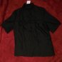 NWT Alice Ritter Embroidered Black Silk Blouse 10 $149