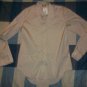 NWT Fulton Button-Down Shirt Beige Top M $158 NEW