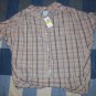 NWT PJK BL Button-Down Shirt Beige Metallic M $98 NEW