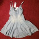 NWT Firetrap Light Blue Washed Denim Light Weight Dress XS $110 NEW