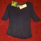 NWT Covered by Suss Maud Indigo 100% Bamboo Sweater SOFT S/S Top 1 $159 NEW