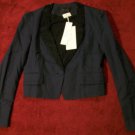 NWT Hanii Y Embellished Lapel Single Button Cropped Blazer Jacket 42 6 $585 NEW