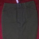 NWT Yigal Azrouel Olive Button Front Pencil Skirt $400