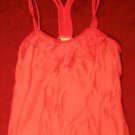 NWT DOLAN Pink Silk Braid Strap Tank Top L $198 NEW