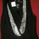 NWT For Joseph Sequin Tuxedo 100% Silk Wrap Blouse XS or L $280 NEW