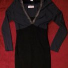 NWT Yigal Azrouel USA Feather Trim Knit Dress NEW $1000