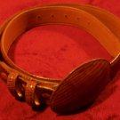 NEW Max Leather Brown Genuine Lizard Skin Belt 36 $495