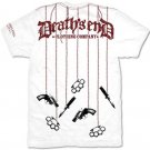 Death's End Rulez Gothic Biker Cotton Skull T-Shirt L