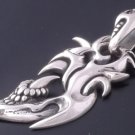 Tribal Tattoo 925 Silver Claw Biker Chopper Pendant