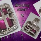 925 SILVER GOTHIC CROSS TRIBAL BIKER RING US sz 10.75