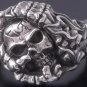 925 SILVER TRIBAL SKELETON SKULL BIKER RING US SZ