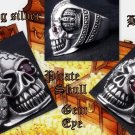 925 SILVER PIRATE SKULL GEM EYE BIKER KING RING 9.75