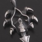 925 SILVER CLAW DAGGER SKULL GHOST BIKER PENDANT