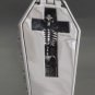 925 Silver TATTOO SKELETON COFFIN Biker Pendant