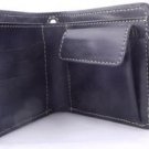 Bi Fold Calf Leather Biker Flower Python Design Wallet