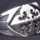 Sterling Silver Gothic Cross Templar Biker Ring sz 10.5