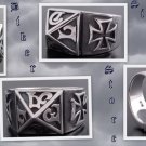 925 SILVER MALTESE CROSS TRIBAL GOTHIC KING RING 10.5