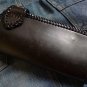 BIFOLD CARVED EAGLE CALF LEATHER CHOPPER BIKER WALLET