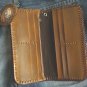 CUSTOM BIFOLD CARVED EAGLE CALF LEATHER CHOPPER WALLET